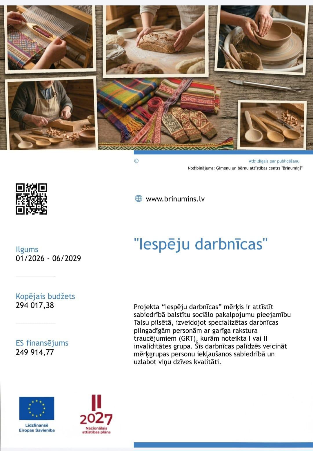 ''Iespēju darbnīcas''